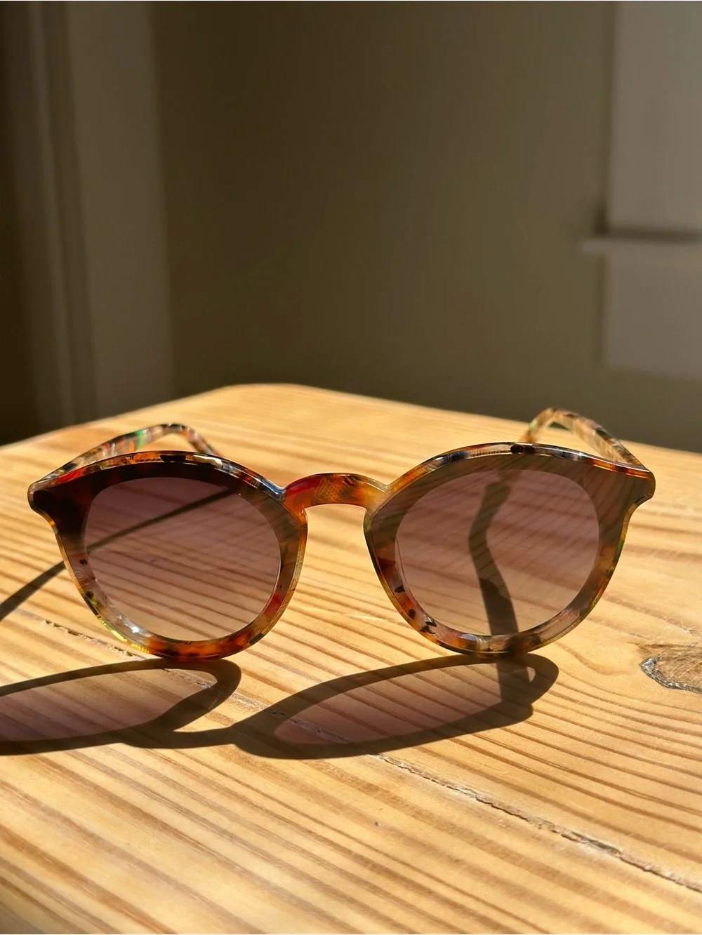 KREWE Collins Nylon Sunglasses in Capri